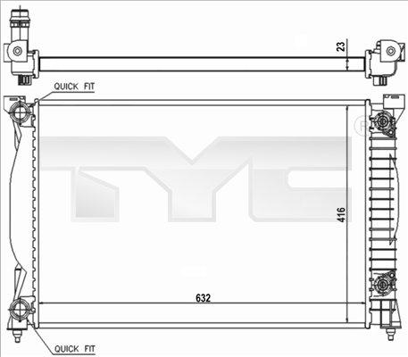 TYC 702-0014-R - Hladnjak, hladjenje motora www.molydon.hr