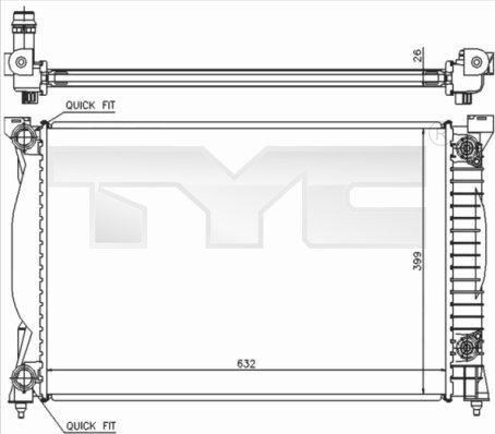 TYC 702-0014 - Hladnjak, hladjenje motora www.molydon.hr