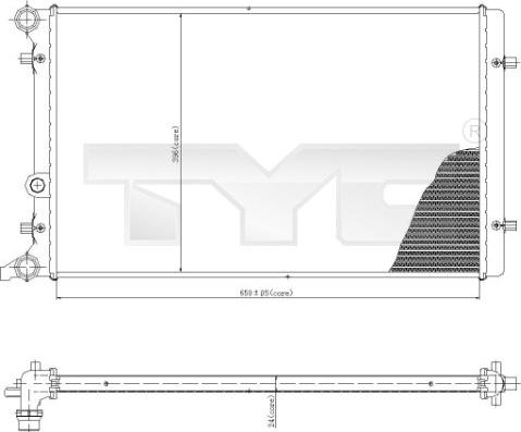 TYC 702-0015 - Hladnjak, hladjenje motora www.molydon.hr