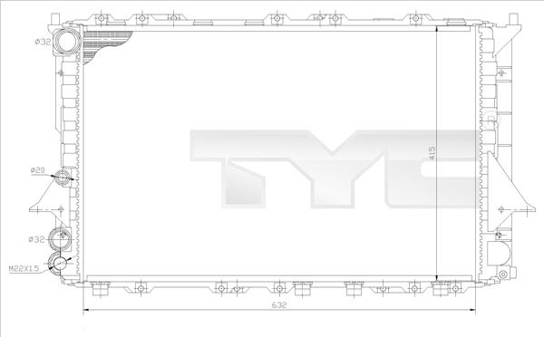 TYC 702-0027 - Hladnjak, hladjenje motora www.molydon.hr