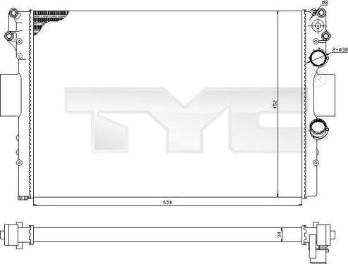 TYC 715-0001-R - Hladnjak, hladjenje motora www.molydon.hr