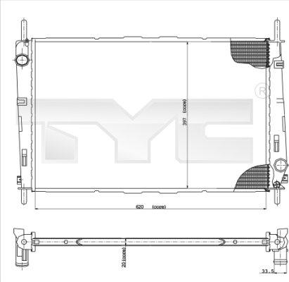 TYC 710-0046 - Hladnjak, hladjenje motora www.molydon.hr