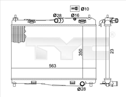 TYC 710-0059-R - Hladnjak, hladjenje motora www.molydon.hr