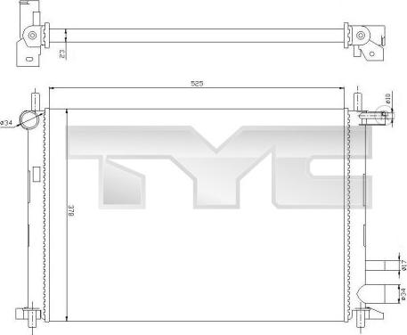 TYC 710-0054 - Hladnjak, hladjenje motora www.molydon.hr