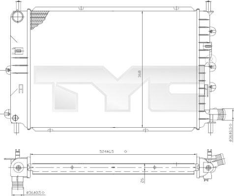 TYC 710-0035 - Hladnjak, hladjenje motora www.molydon.hr