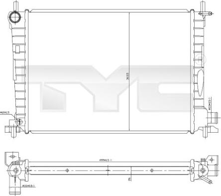 TYC 710-0027 - Hladnjak, hladjenje motora www.molydon.hr