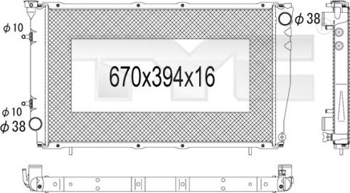 TYC 734-1006 - Hladnjak, hladjenje motora www.molydon.hr