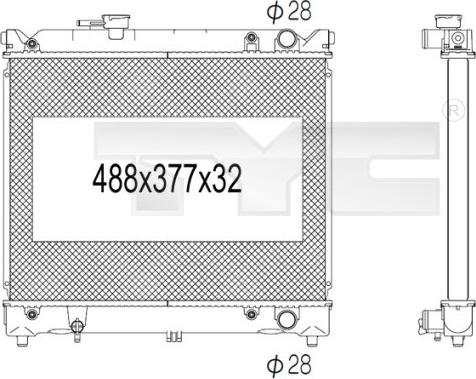 TYC 735-1004 - Hladnjak, hladjenje motora www.molydon.hr