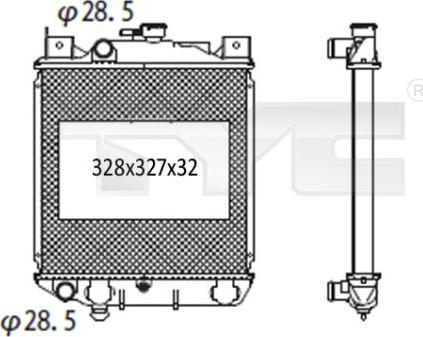 TYC 735-1005 - Hladnjak, hladjenje motora www.molydon.hr