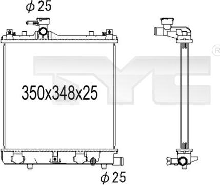 TYC 735-1002 - Hladnjak, hladjenje motora www.molydon.hr