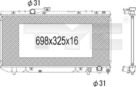 TYC 736-1004 - Hladnjak, hladjenje motora www.molydon.hr