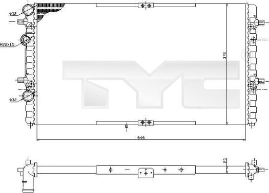 TYC 731-0002 - Hladnjak, hladjenje motora www.molydon.hr