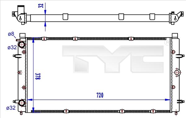 TYC 737-0059-R - Hladnjak, hladjenje motora www.molydon.hr