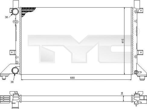 TYC 737-0056 - Hladnjak, hladjenje motora www.molydon.hr