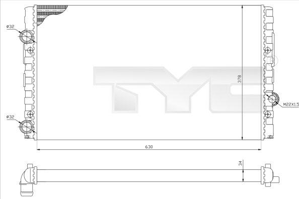 TYC 737-0051-R - Hladnjak, hladjenje motora www.molydon.hr