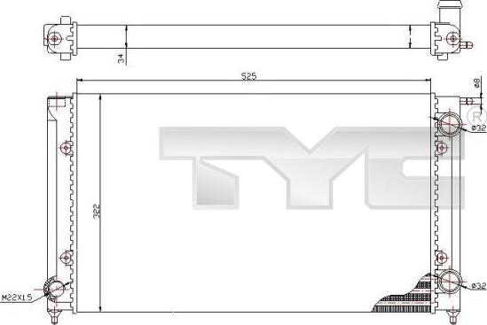 TYC 737-0058 - Hladnjak, hladjenje motora www.molydon.hr