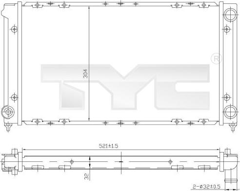 TYC 737-0019 - Hladnjak, hladjenje motora www.molydon.hr