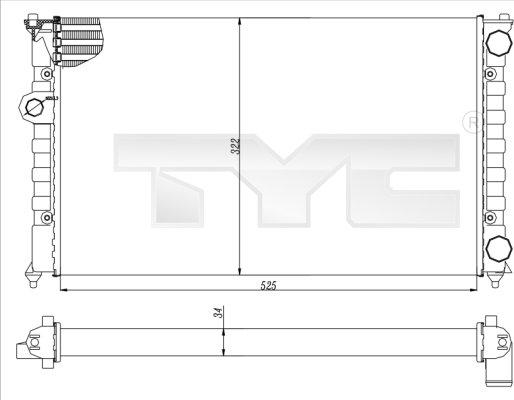 TYC 737-0016 - Hladnjak, hladjenje motora www.molydon.hr