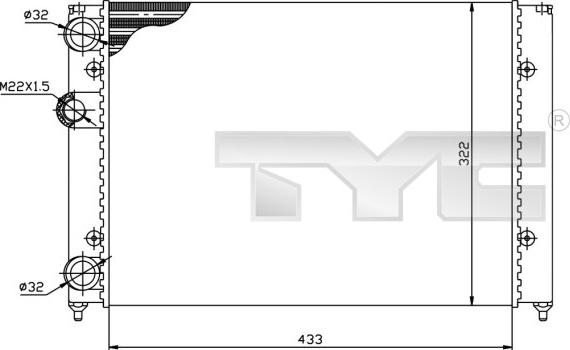 TYC 737-0039 - Hladnjak, hladjenje motora www.molydon.hr