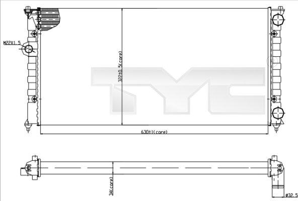 TYC 737-0029 - Hladnjak, hladjenje motora www.molydon.hr