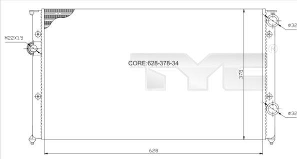 TYC 737-0026 - Hladnjak, hladjenje motora www.molydon.hr