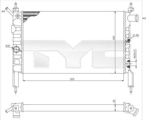 TYC 725-0018 - Hladnjak, hladjenje motora www.molydon.hr