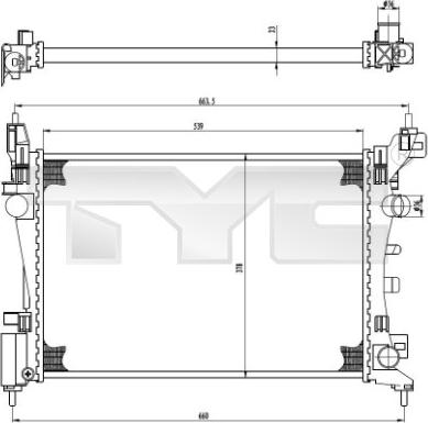 TYC 725-0035 - Hladnjak, hladjenje motora www.molydon.hr