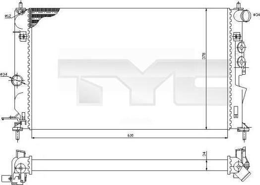 TYC 725-0027-R - Hladnjak, hladjenje motora www.molydon.hr