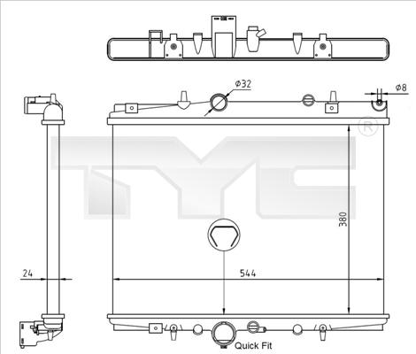 TYC 726-0018-R - Hladnjak, hladjenje motora www.molydon.hr