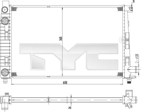 TYC 721-0012 - Hladnjak, hladjenje motora www.molydon.hr