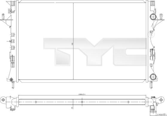 TYC 728-0049 - Hladnjak, hladjenje motora www.molydon.hr