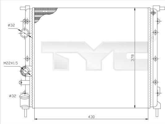 TYC 728-0026 - Hladnjak, hladjenje motora www.molydon.hr