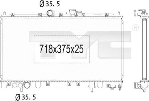 TYC 723-1011 - Hladnjak, hladjenje motora www.molydon.hr