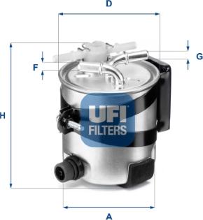 UFI 55.418.00 - Filter za gorivo www.molydon.hr