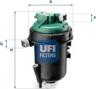 UFI 55.145.00 - Filter za gorivo www.molydon.hr