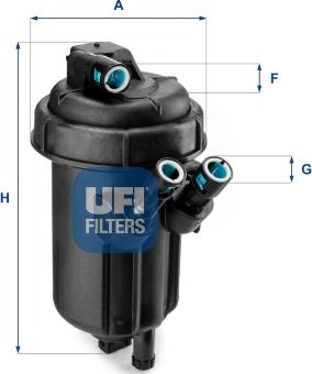 UFI 55.116.01 - Filter za gorivo www.molydon.hr