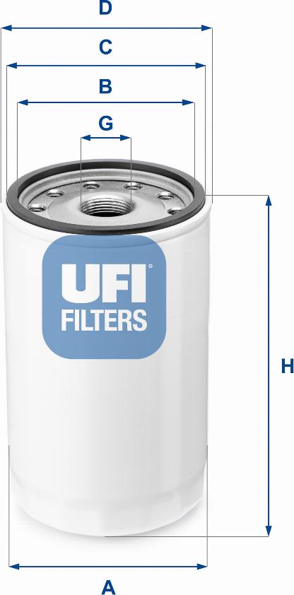 UFI 80.043.00 - Hidraulicni filter, upravljanje www.molydon.hr