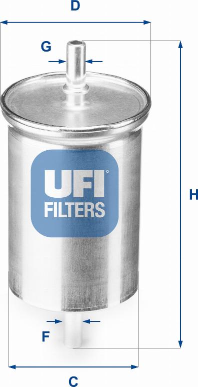 UFI 31.923.00 - Filter za gorivo www.molydon.hr