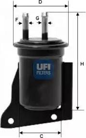 UFI 31.542.00 - Filter za gorivo www.molydon.hr