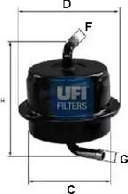 UFI 31.673.00 - Filter za gorivo www.molydon.hr