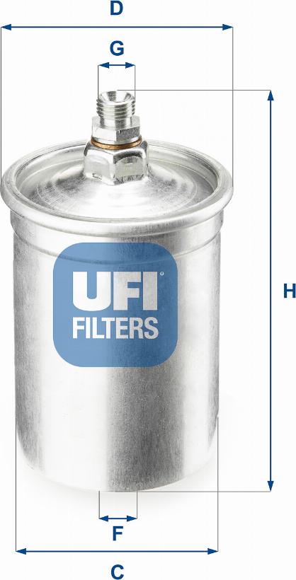 UFI 31.505.00 - Filter za gorivo www.molydon.hr