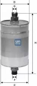 UFI 31.572.00 - Filter za gorivo www.molydon.hr