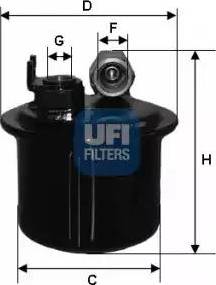 UFI 31.698.00 - Filter za gorivo www.molydon.hr