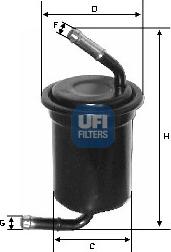 UFI 31.664.00 - Filter za gorivo www.molydon.hr