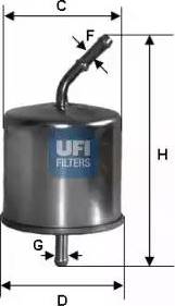 UFI 31.625.00 - Filter za gorivo www.molydon.hr