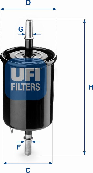 UFI 31.843.00 - Filter za gorivo www.molydon.hr