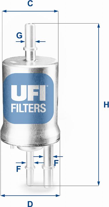 UFI 31.855.00 - Filter za gorivo www.molydon.hr