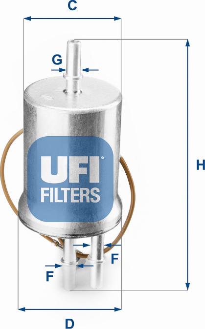 UFI 31.853.00 - Filter za gorivo www.molydon.hr