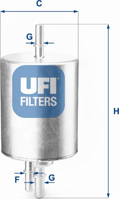 UFI 31.830.00 - Filter za gorivo www.molydon.hr