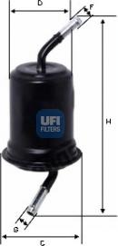 UFI 31.764.00 - Filter za gorivo www.molydon.hr